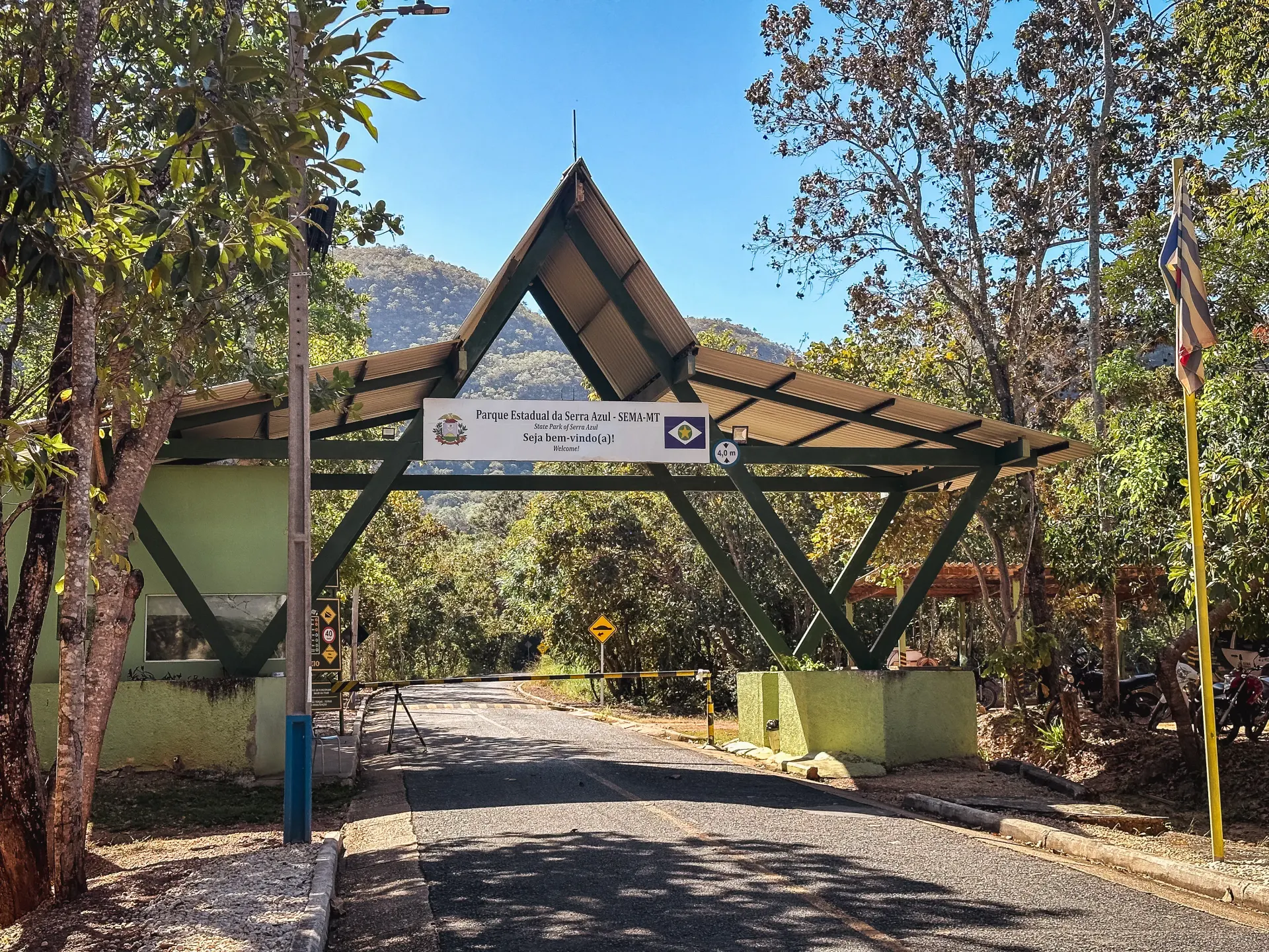 Guarita principal do Parque Estadual Da Serra Azul